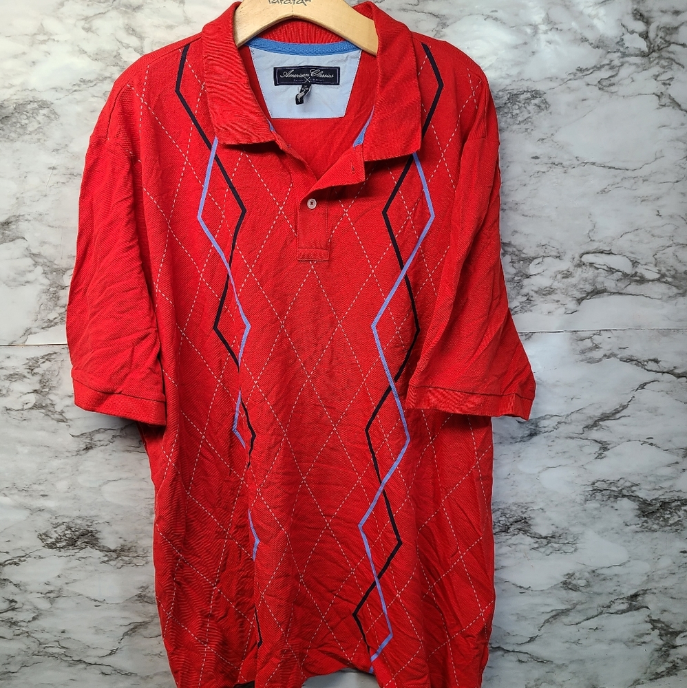 Russell Simmons Short Sleeve Polo Shirt Mens XL